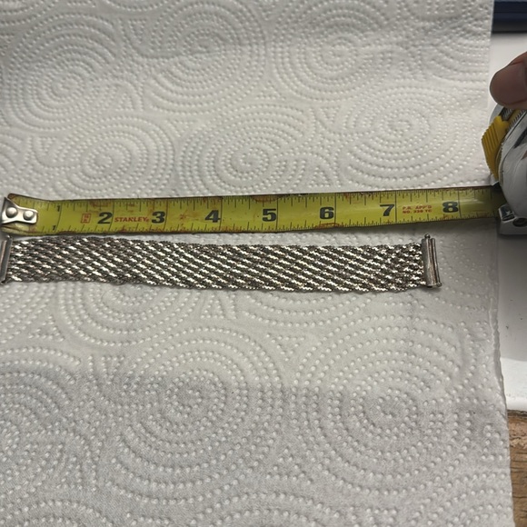 Beautiful 925 Italy sterling Multi Braided Bracelet 7.5in" - wide - 27g- S20 - Picture 3 of 4